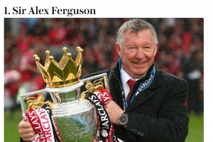 电讯报评英超历史十大主帅：弗格森第1，瓜帅第2，温格、穆帅三四