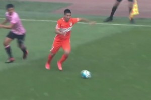 有没有惊艳到你？当年赵明剑亚冠的外脚背破门！